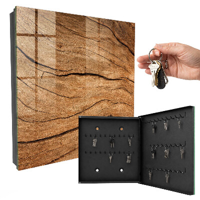 Schlüsselbox mit Holzstruktur