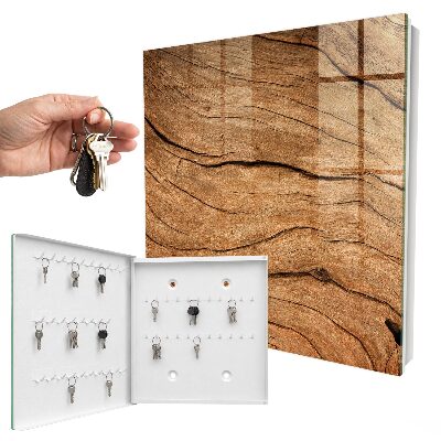 Schlüsselbox mit Holzstruktur