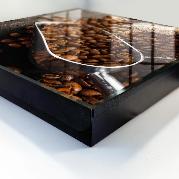 Schlüsselkasten mit Kaffeebohnen Design