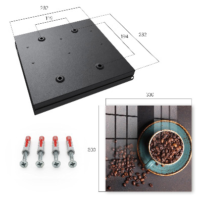 Schlüsselkasten mit Motiv Kaffeebohnen