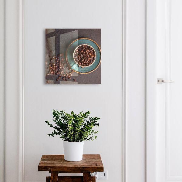 Schlüsselkasten mit Motiv Kaffeebohnen