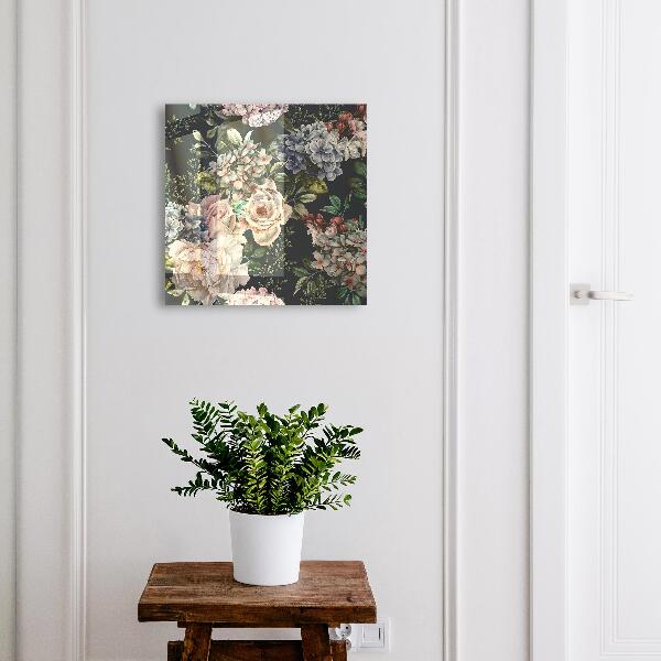 Schlüsselkasten mit Blumenmuster