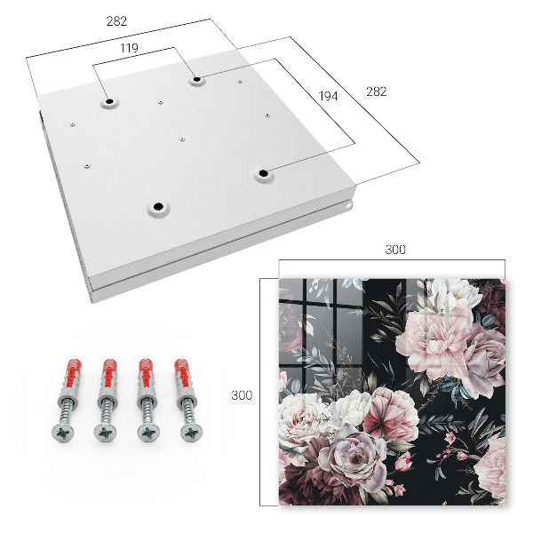 Schlüsselbox mit Motiv Der Zauber der Blumen