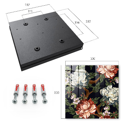 Schlüsselbox zur Wandmontage Motiv Blumen der Natur