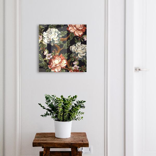 Schlüsselbox zur Wandmontage Motiv Blumen der Natur