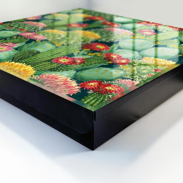 Schlüsselbox mit buntem Gartenmotiv