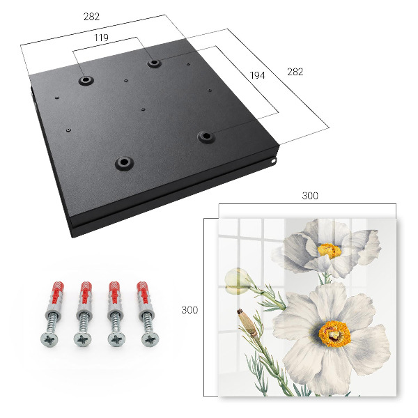 Schlüsselbox mit Motiv Blumen der Natur