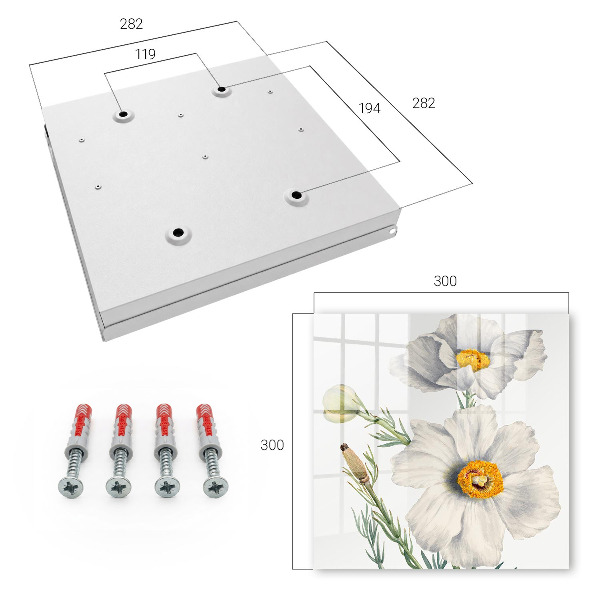 Schlüsselbox mit Motiv Blumen der Natur
