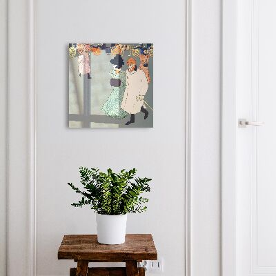 Schlüsselbox zur Wandmontage Design Ein Spaziergang durch die Stadt
