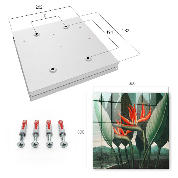 Schlüsselkasten mit Motiv Exotische Natur