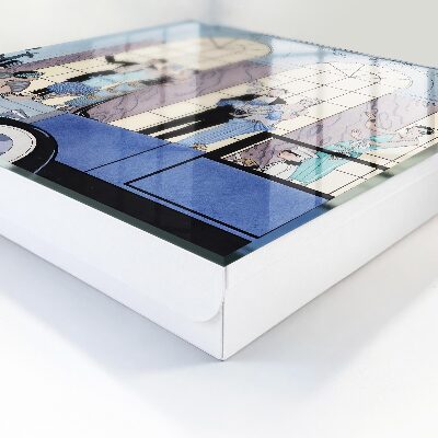 Schlüsselbox für die Wand in Blau