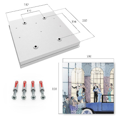 Schlüsselbox für die Wand in Blau