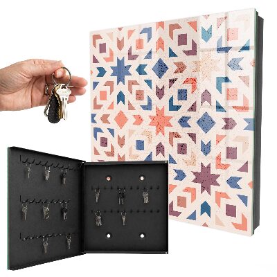 Schlüsselkasten mit geometrischem Muster