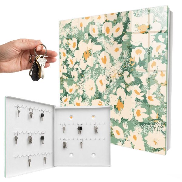 Schlüsselkasten mit Blumenmuster