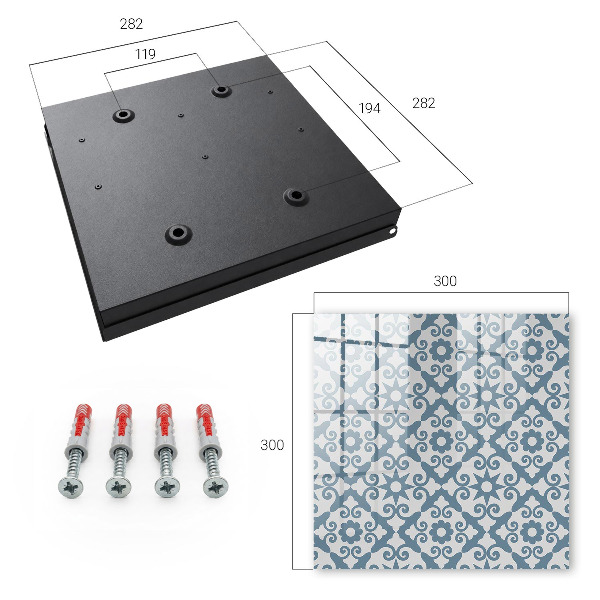 Schlüsselbox zur Wandmontage im geometrischen Design