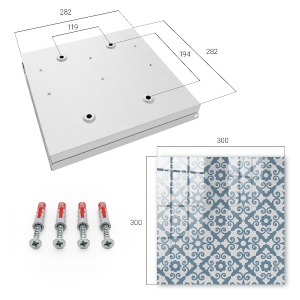 Schlüsselbox zur Wandmontage im geometrischen Design