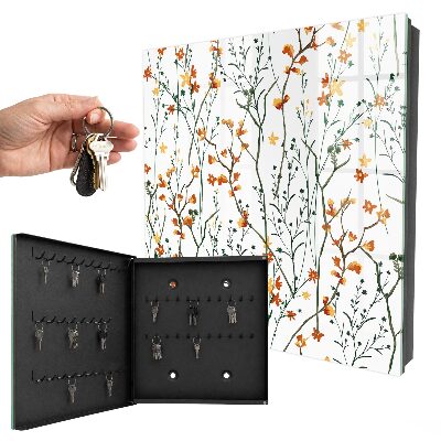 Schlüsselkasten mit Blumenmuster
