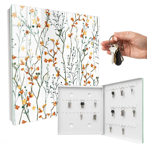 Schlüsselkasten mit Blumenmuster