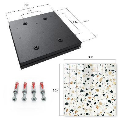 Schlüsselbox mit Terrazzo-Muster