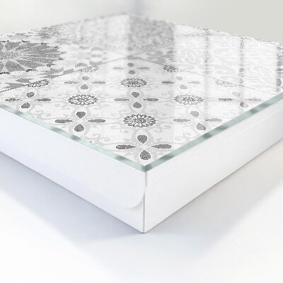 Wand-Schlüsselbox mit geometrischem Muster