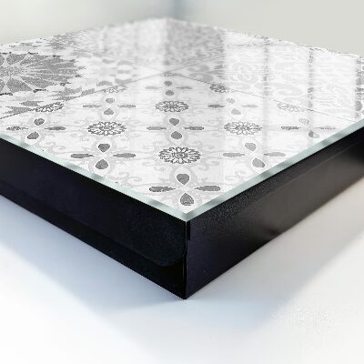 Wand-Schlüsselbox mit geometrischem Muster