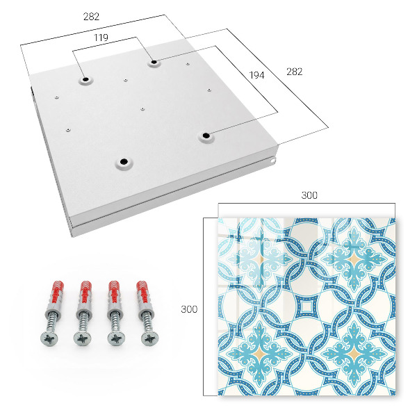 Schlüsselbox mit dekorativem Mosaikdesign