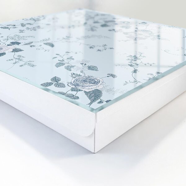 Schlüsselbox zur Wandmontage mit botanischem Blumenmotiv