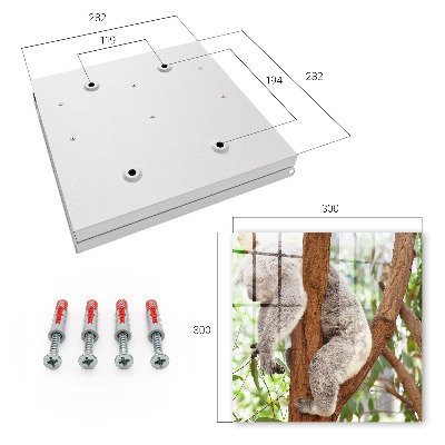 Schlüsselbox für die Wand mit Koala-Design