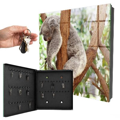 Schlüsselbox für die Wand mit Koala-Design