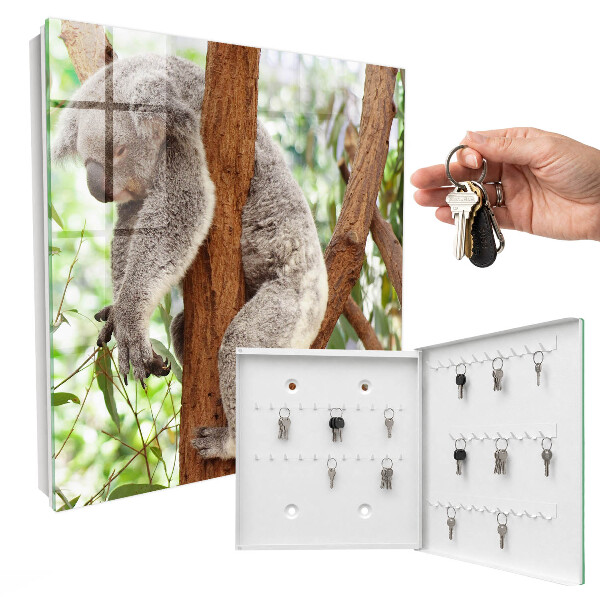 Schlüsselbox für die Wand mit Koala-Design
