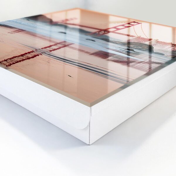 Schlüsselbox für die Wand mit Sonnenuntergang-Motiv