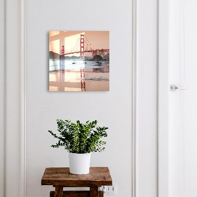 Schlüsselbox für die Wand mit Sonnenuntergang-Motiv
