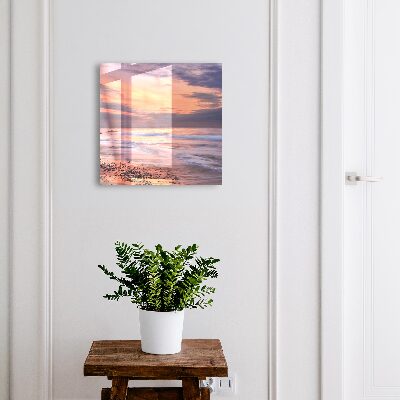 Schlüsselbox für die Wand mit Motiv Sonnenuntergang