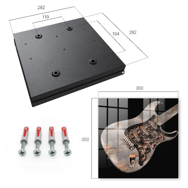 Schlüsselbox zur Wandmontage mechanische Gitarre