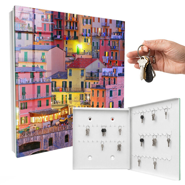 Schlüsselbox zur Wandmontage im Design Farben der Stadt