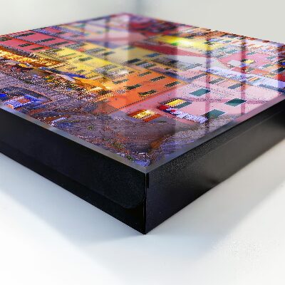 Schlüsselbox zur Wandmontage im Design Farben der Stadt