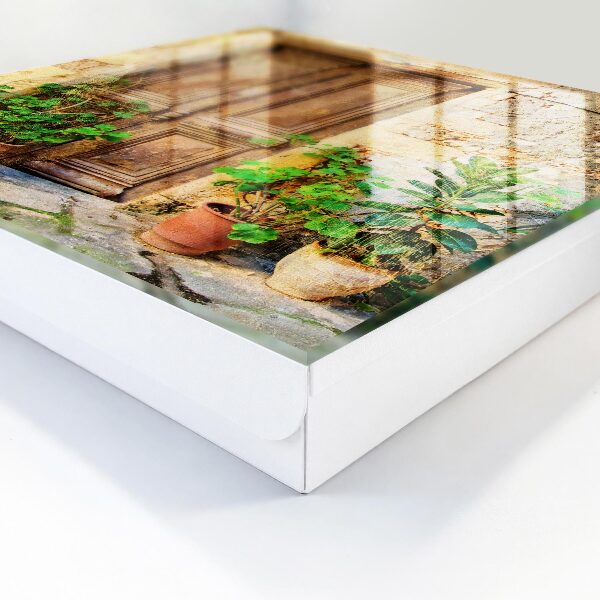 Schlüsselbox im rustikalen Tür-Design