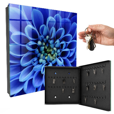 Schlüsselbox im Design Blaue Blume