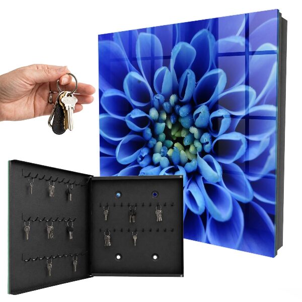 Schlüsselbox im Design Blaue Blume
