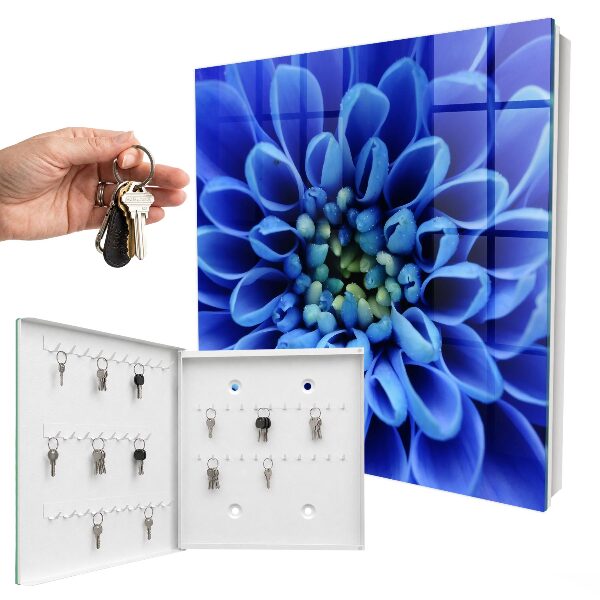 Schlüsselbox im Design Blaue Blume