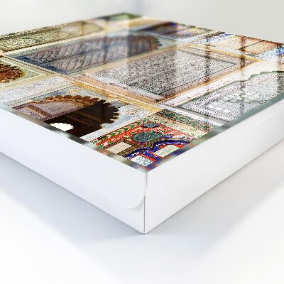 Schlüsselbox zur Wandmontage buntes Fensterdesign