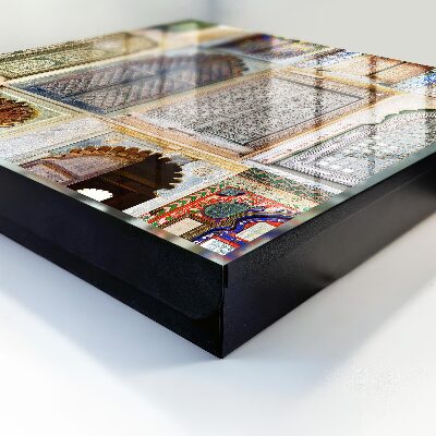 Schlüsselbox zur Wandmontage buntes Fensterdesign
