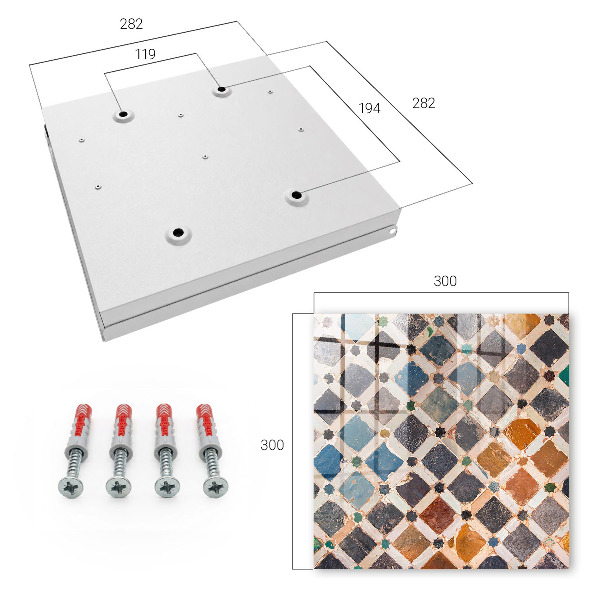 Schlüsselbox im Design Mosaik der Farben