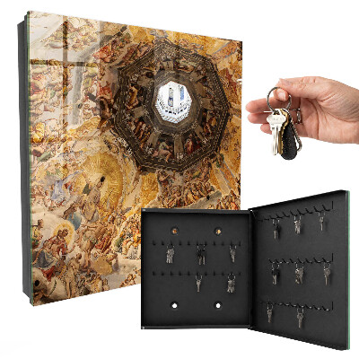 Schlüsselbox zur Wandmontage mit Motiv Religiöse Fresken