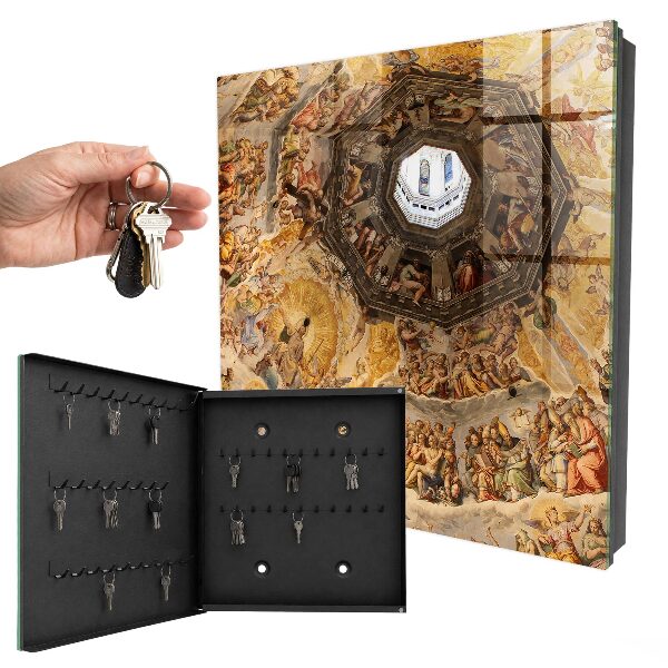 Schlüsselbox zur Wandmontage mit Motiv Religiöse Fresken