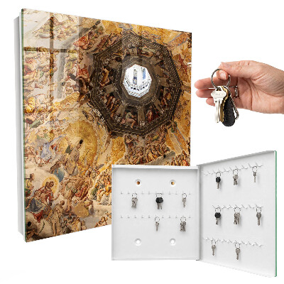 Schlüsselbox zur Wandmontage mit Motiv Religiöse Fresken