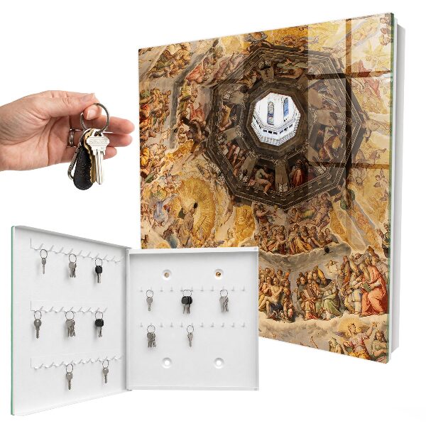 Schlüsselbox zur Wandmontage mit Motiv Religiöse Fresken