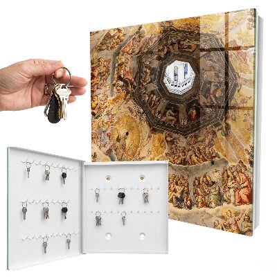 Schlüsselbox zur Wandmontage mit Motiv Religiöse Fresken