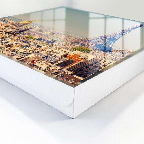 Schlüsselbox für die Wand mit Stadtlandschaft-Motiv