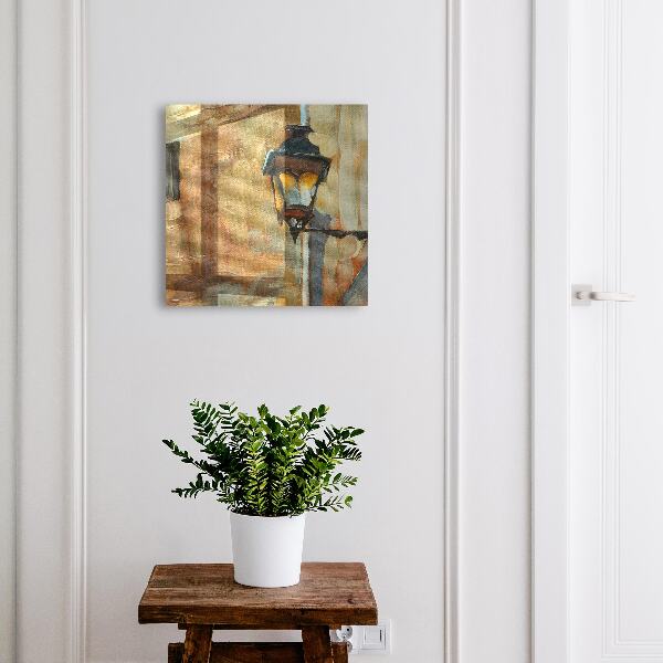Schlüsselbox für die Wand im Design einer Retro-Lampe